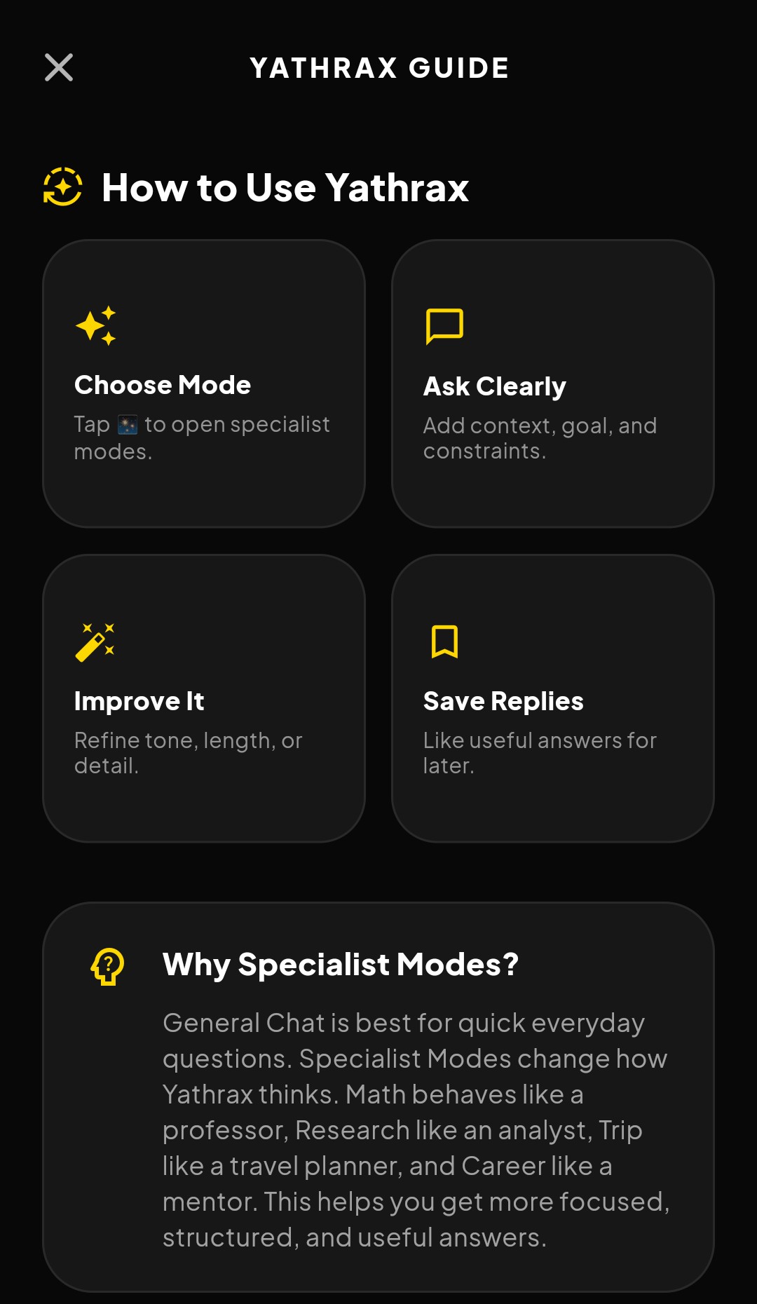 Yathrax AI Thinking Partner